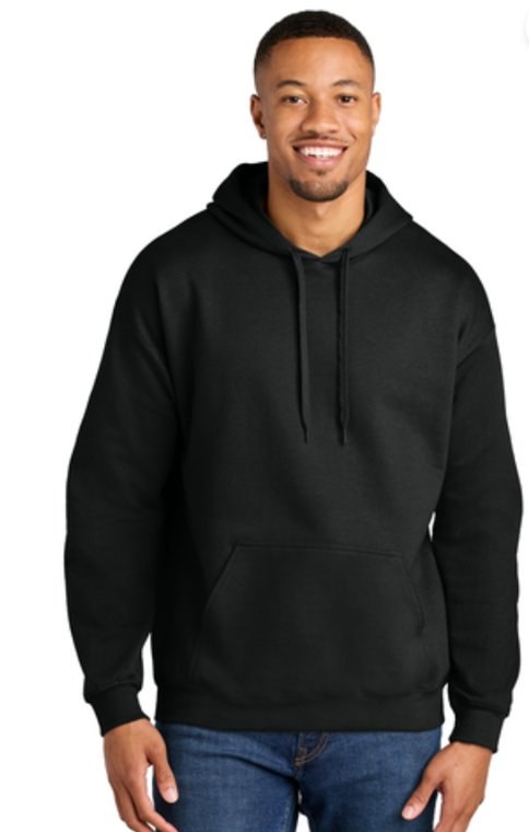Softstyle pullover hoodie in black